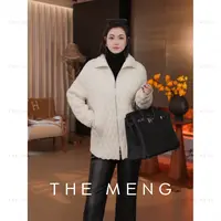 THE MENG【达尔文】精仿羊毛菱格绗缝轻暖外套#M254A1831