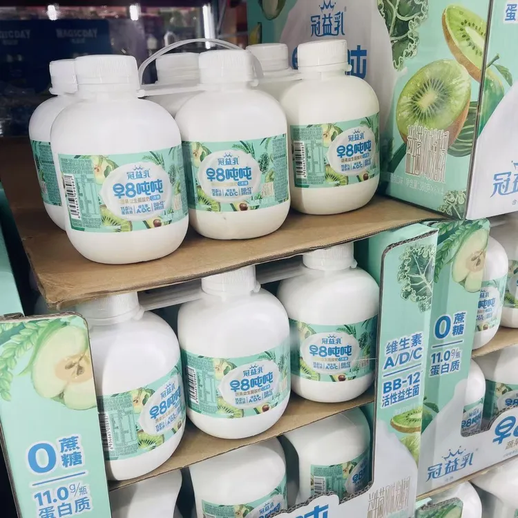 会员店代购 冠益乳早8吨吨桶蔬果益生菌酸奶380g*6瓶