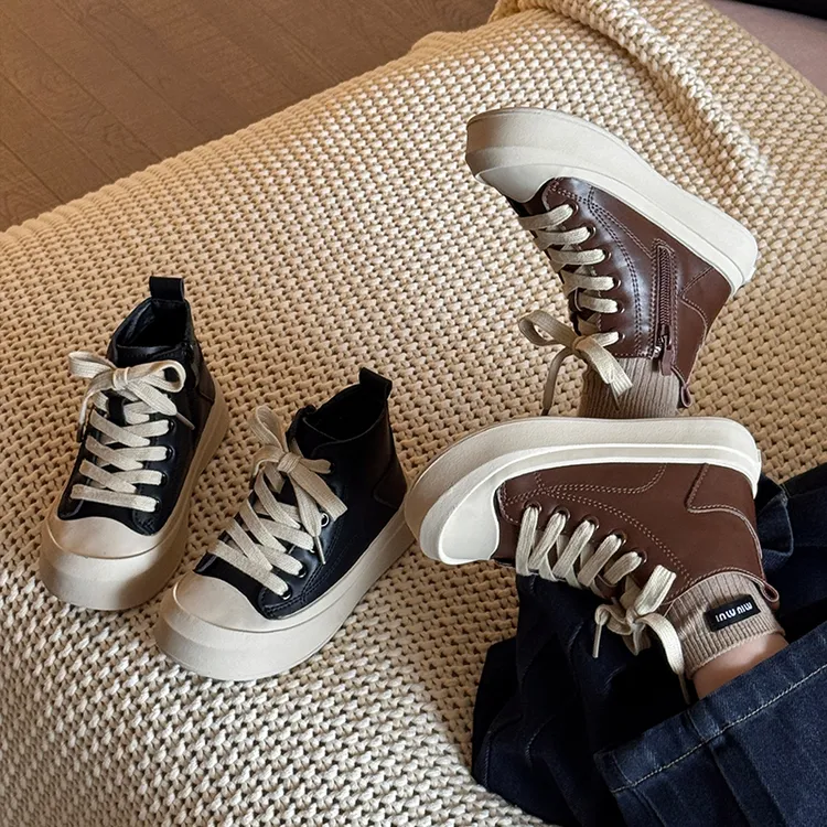 儿童二棉保暖休闲鞋2025秋冬新款男童鞋女童板鞋高帮运动鞋-6868