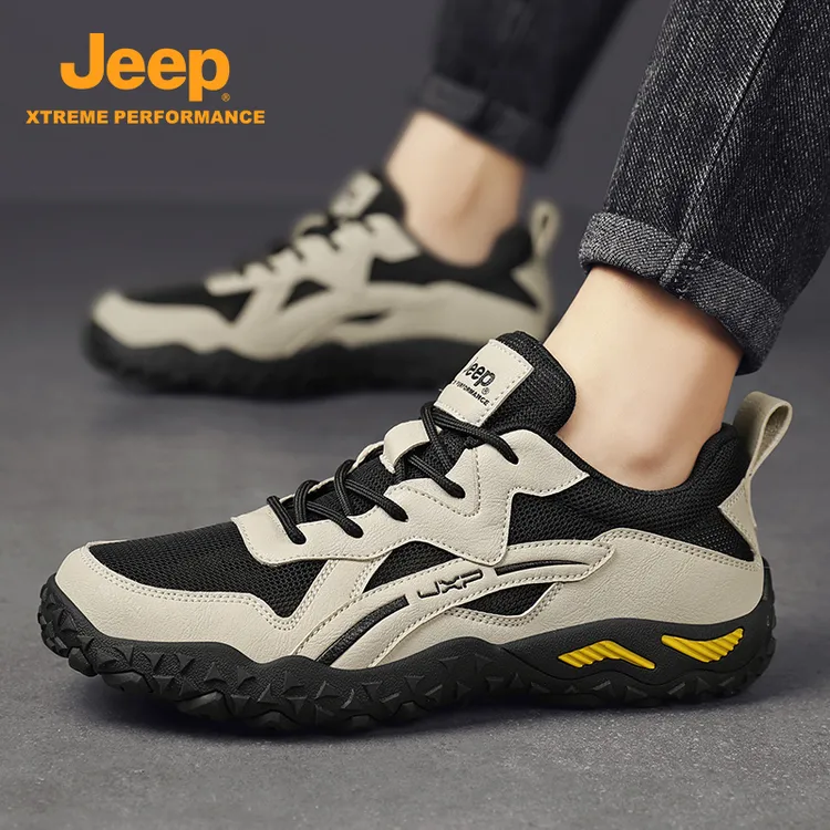 Jeep吉普男士户外登山鞋2025新款舒适软底防滑户外徒步休闲运动鞋