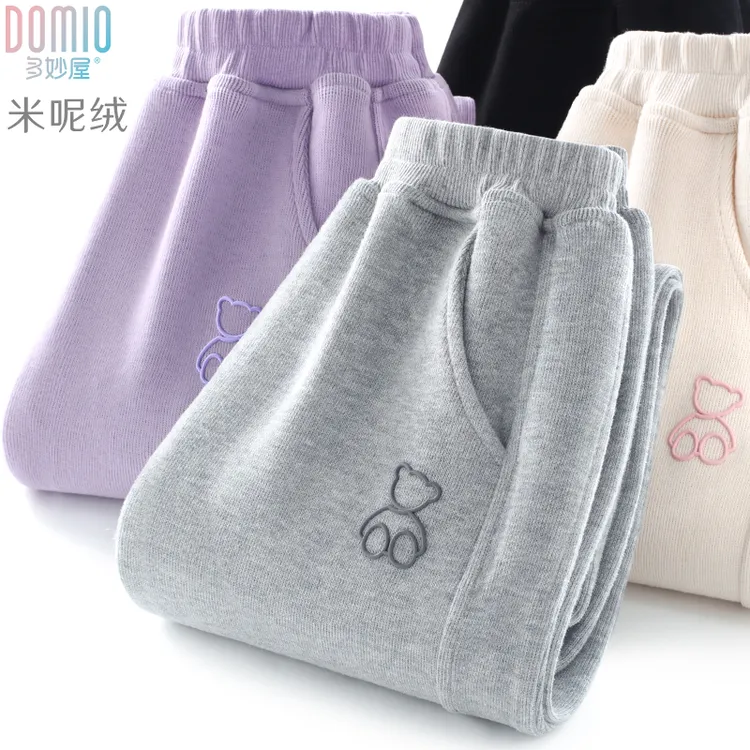 女童裤子春秋新款儿童运动裤大童休闲长裤加绒加厚童装洋气卫裤冬