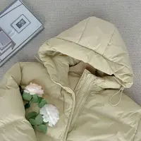 ［家淇定制］新款韩版百搭宽松时尚设计感连帽抽绳保暖羽绒服 51236