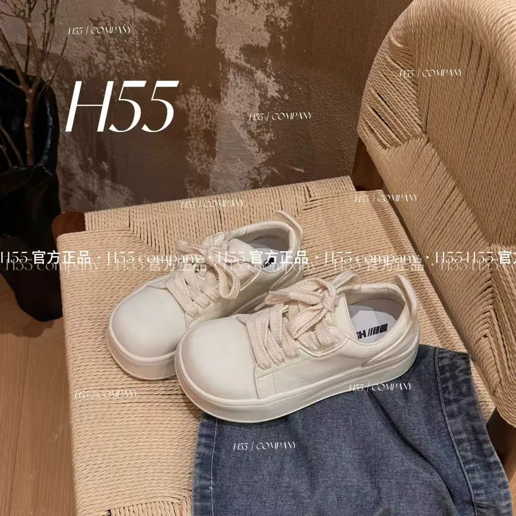 H55-圣水洞周末｜芒果娃娃鞋10-1143运动白色时尚百搭【Huang】