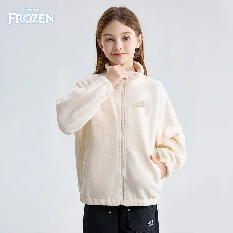 Disney/迪士尼摇粒绒外套2025新款春秋中大童洋气儿童上衣内胆G