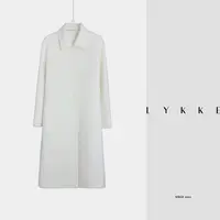 LYKKE 苏力羊毛翻领单排扣立体剪裁贵气高定风长款大衣-E727