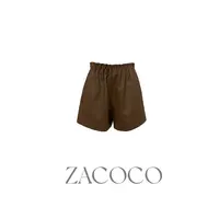 【ZACOCO】御姐风高腰A字百搭PU皮短裤短裤女款爆款2025新款3249
