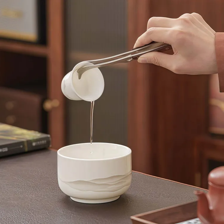 茶夹子家用高档茶具配件茶杯夹鹅嘴茶夹