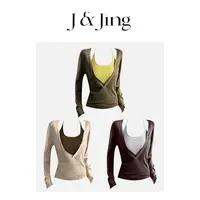 J&Jing-「叠穿C位」-韩系百搭早秋假两件长袖271