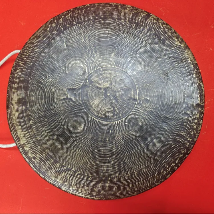 高边锣30至40公分圆边锣道场用品手工青铜锣大锣开路锣民间乐器