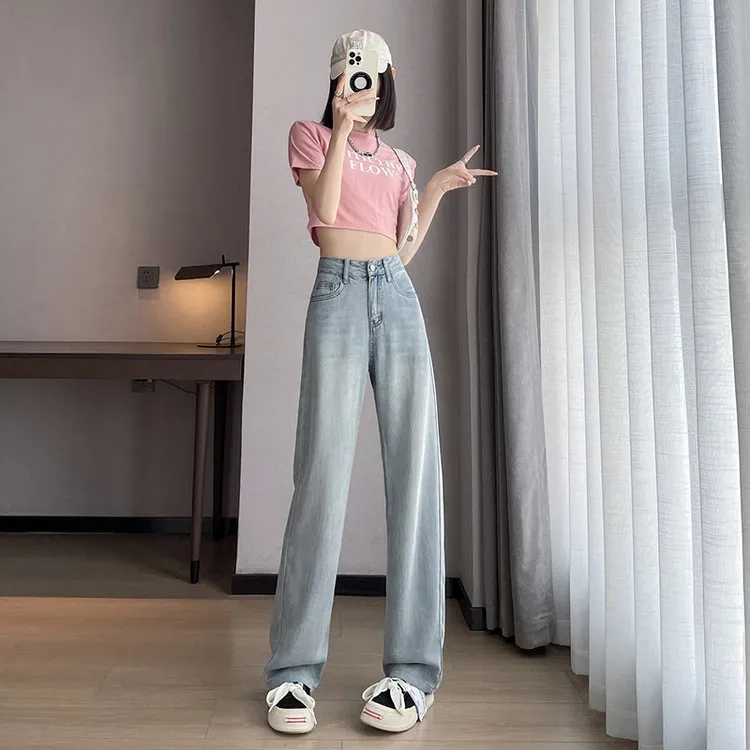 牛仔裤女装松弛潮流四季流行