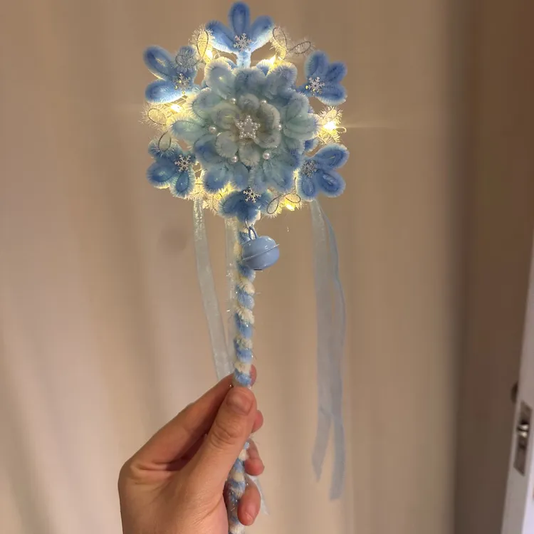 【爱宝】旋转雪花魔法棒diy扭扭棒材料包个人用品汽车用品