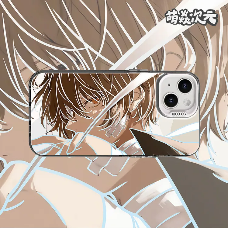 太宰治文豪野犬线条反光适用苹果华为VIVO小米OPPO二次元手机壳