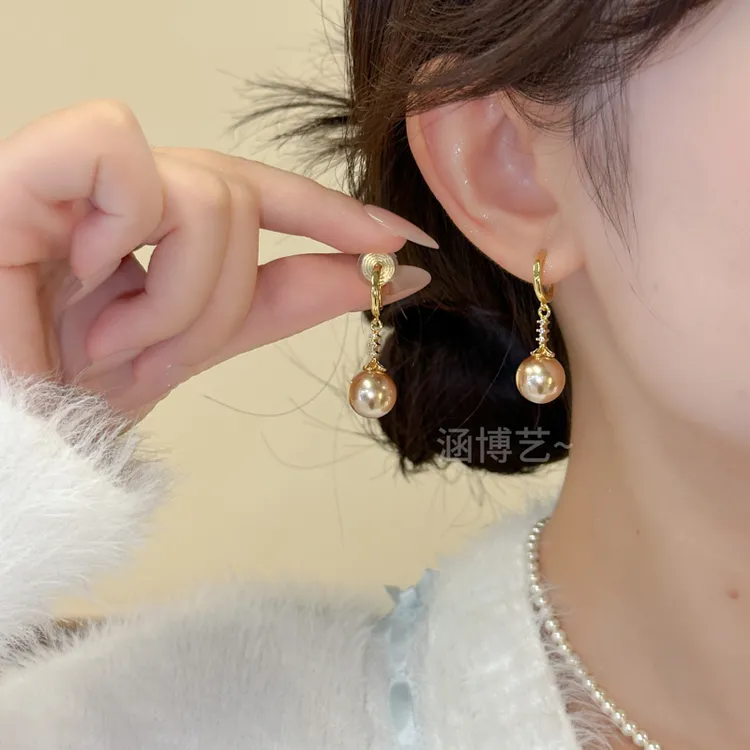 铜合金耳饰 秋冬必备三色可选无耳洞蚊香盘耳夹