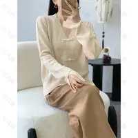 纪凡姬/3844-高级感重工盘口女设计感针织打底衫