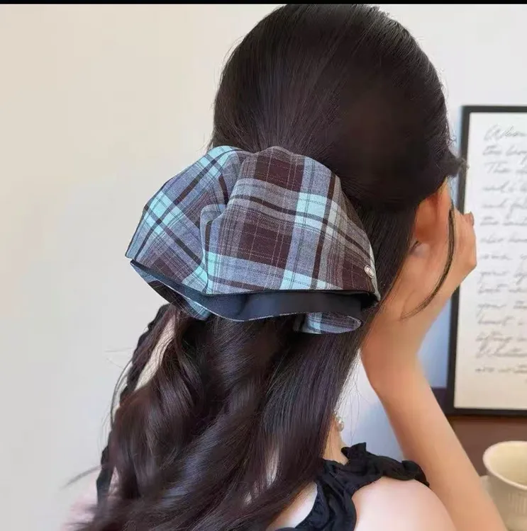 甜美风原创设计女发圈气质白色超仙时尚