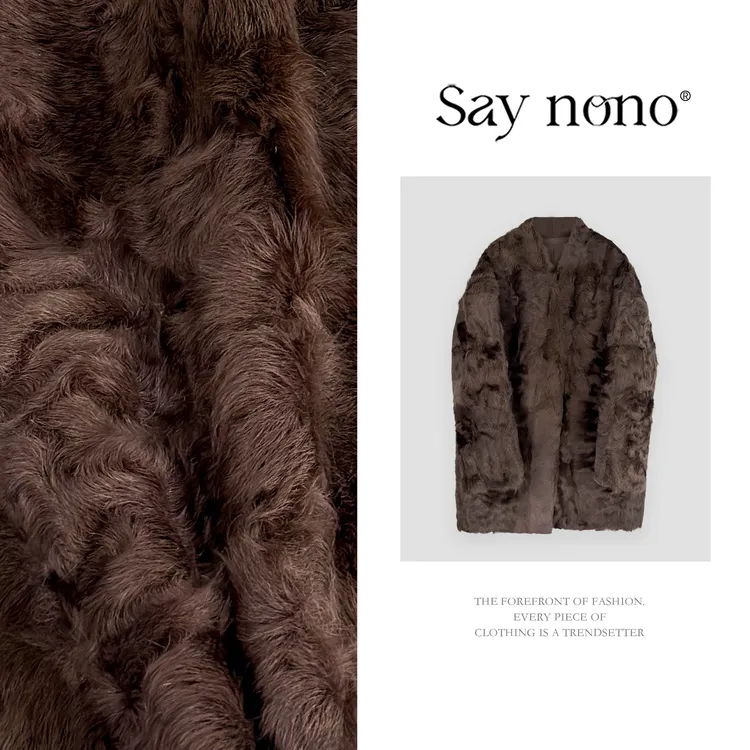 懒猫nono│Saynono 诠释~ 慵懒随意~ 极简V小胡羊外套 GY01501ZY