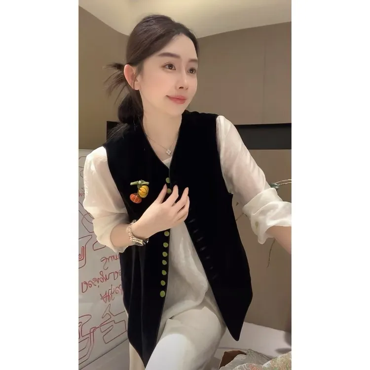 ZHUIMU.【风月秋实】新中式国风气质百搭时尚马甲马夹ZM8959