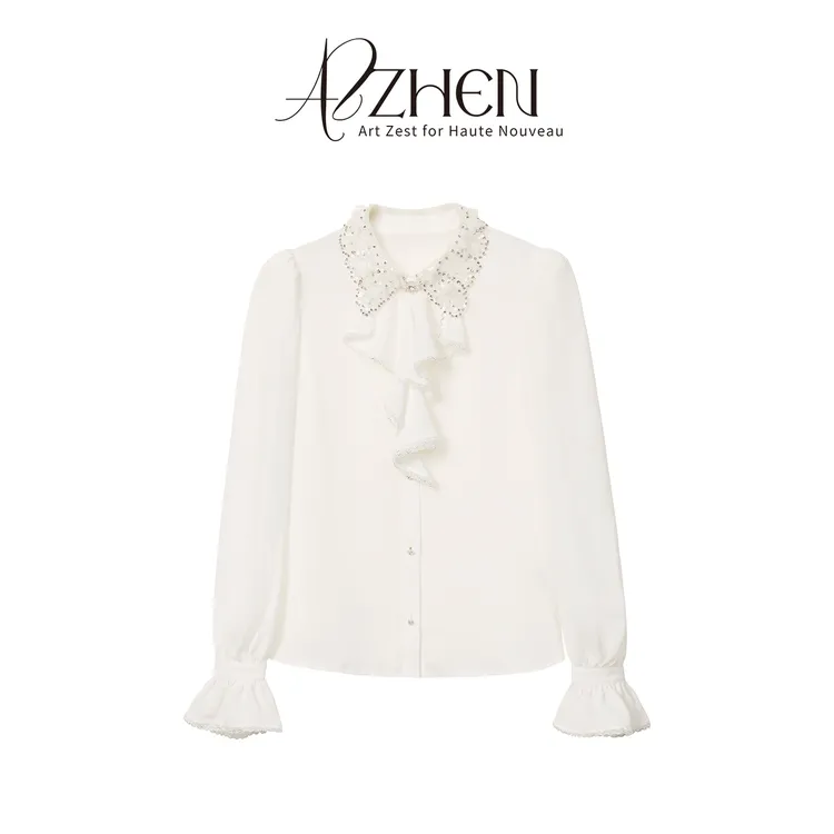 AZZHEN一周年10/18 -10/20【繁花梦境】气质灯笼袖衬衫AZ5BSC15