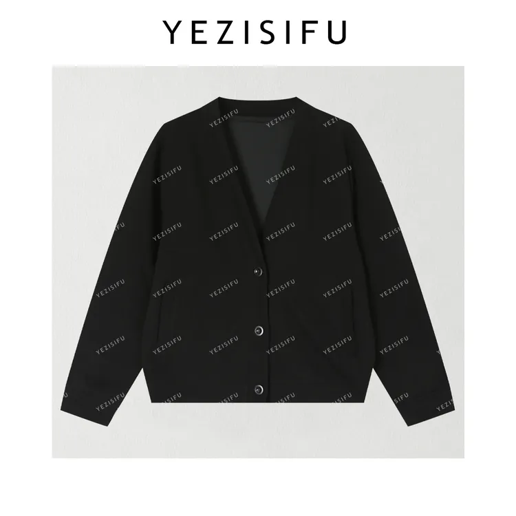 欧尼私服 2025早秋新款极简慵懒风V领开衫外套2508C4301