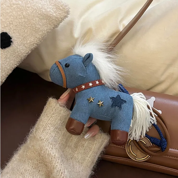 马克图布好运小马毛绒挂件公仔钥匙扣包包送女生马年好物装饰挂饰商品图