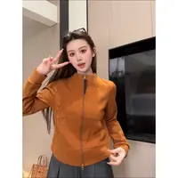 2025秋季立领时尚修身显瘦立体裁剪百搭休闲长袖开衫卫衣