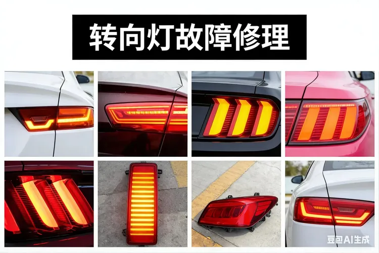 汽车LED大灯尾灯故障修理修复 转向灯修复车灯不亮 总成大灯故障