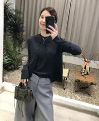 梨涡的海 高级感开衫外套针织衫时髦显瘦百搭别致上衣背心两件套