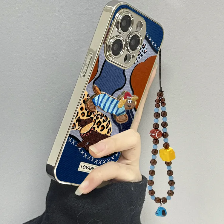 复古牛仔适用苹果16promax手机壳iphone17pro简约全包15plus防摔