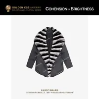 凝慧【凛冬来临】进口龙猫獭兔毛+95鹅绒轻奢时尚保暖羽绒服VS113