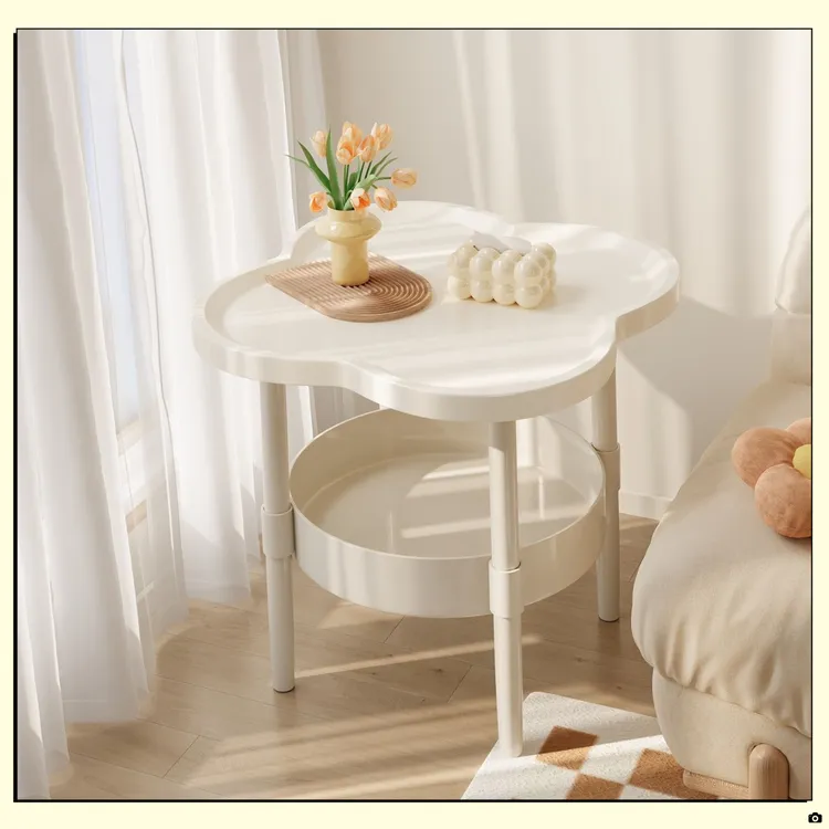 加厚四叶草边几卧室简约ZPY8可移动小茶几厨房置物架多功能【燕学】