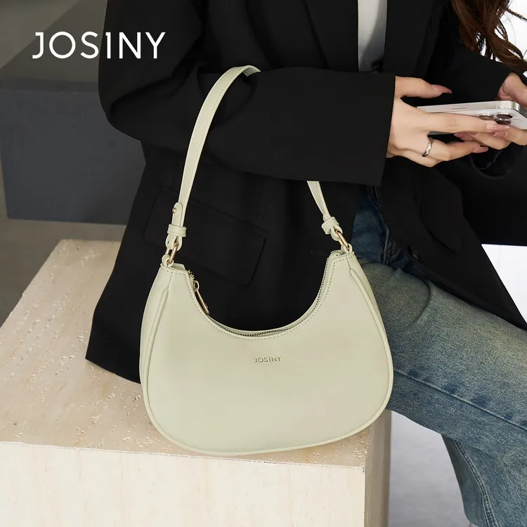 卓诗尼女包简约风时尚休闲百搭单肩腋下包简约月牙包