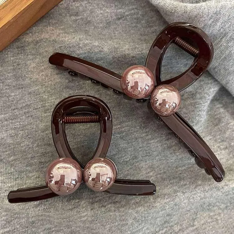 高级感珍珠2025新款抓夹后脑勺盘发夹大号发饰女新款头饰发夹