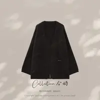 Collection今屿 秋季重工慵懒风宽松软糯绵羊毛开衫 JY2503M1238