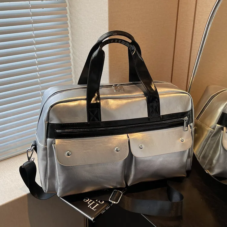 北尹嘉木韩版旅行包潮流时尚行李包手提单肩旅行袋多功能轻便防水