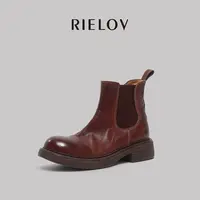 玲玲【RIELOV】增高4cm时尚潮流百搭女士时装靴625