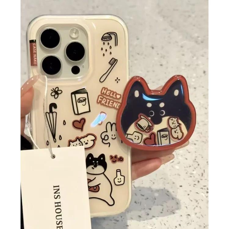 雨伞小狗适用苹果华为vivo小米oppo女款iphone15/16/14