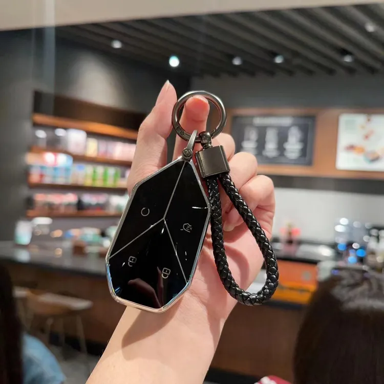 适用于比亚迪方程豹5钥匙套豹5豹五豹8豹3豹五车高档锁匙扣高级壳