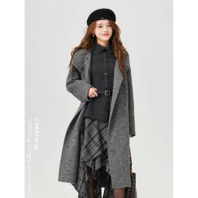 纵序之光/Co&Sheng重生小个子定制秋冬新款双面呢羊毛大衣时尚