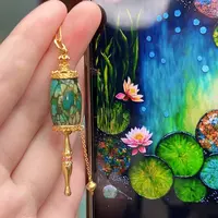 绿松石珠宝奇石18K金镶嵌