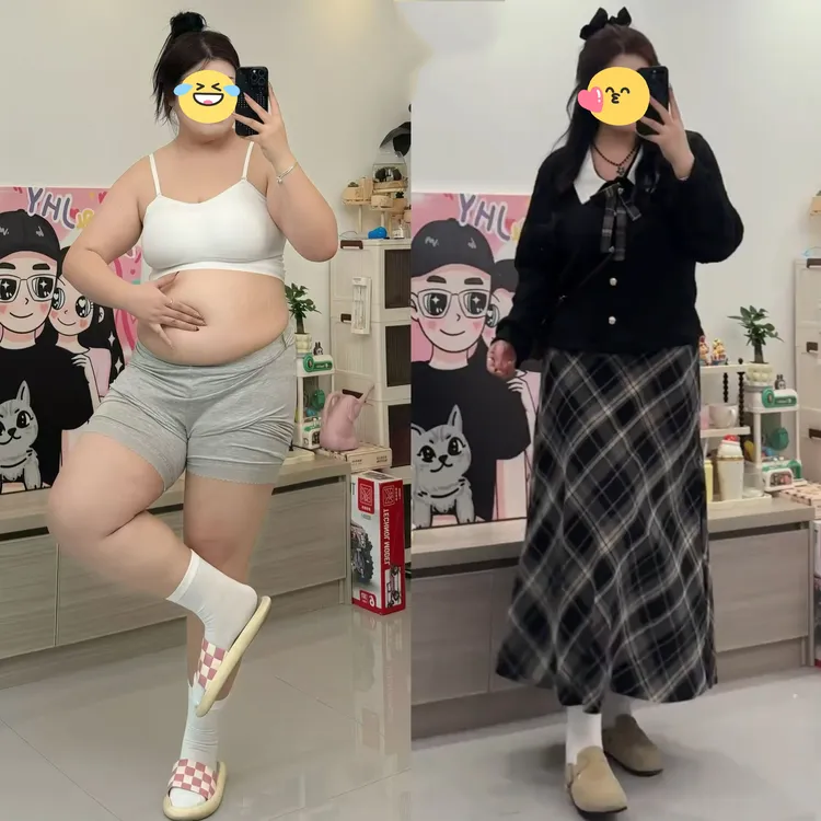 大码学院风套装翻领针织衫格纹半身裙两件套女胖mm早秋穿搭一整套