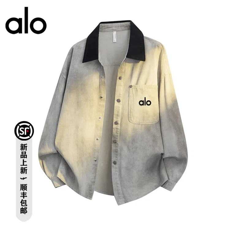 alo潮牌 简约时尚大气日常百搭秋季夹克潮流宽松防风经典清新外套