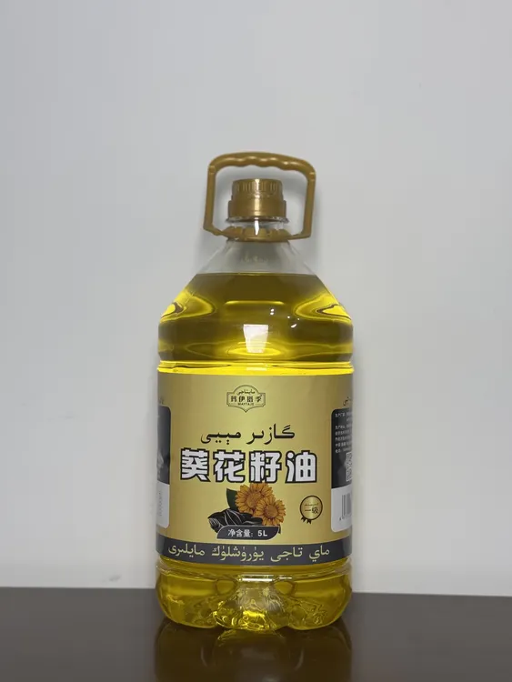D-玛伊塔季一级物理压榨纯葵花籽油5L مايتاجى گازىر مېيى