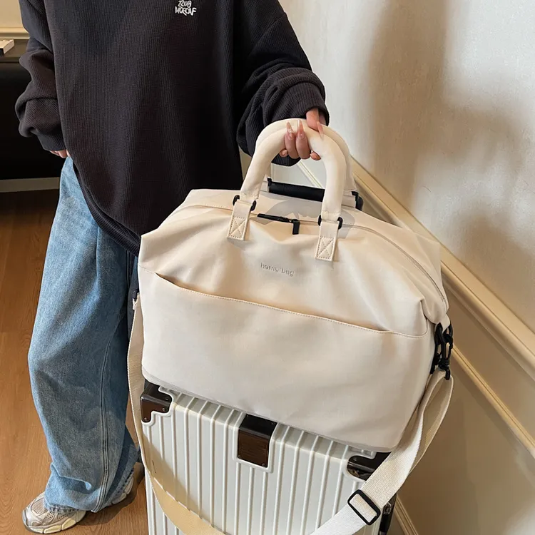 大容量手提旅行包短途出差登机手提斜挎收纳行李包待产包时尚轻便