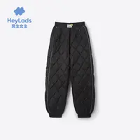 男生女生女大童菱形格保暖长裤NPCFJ43580A