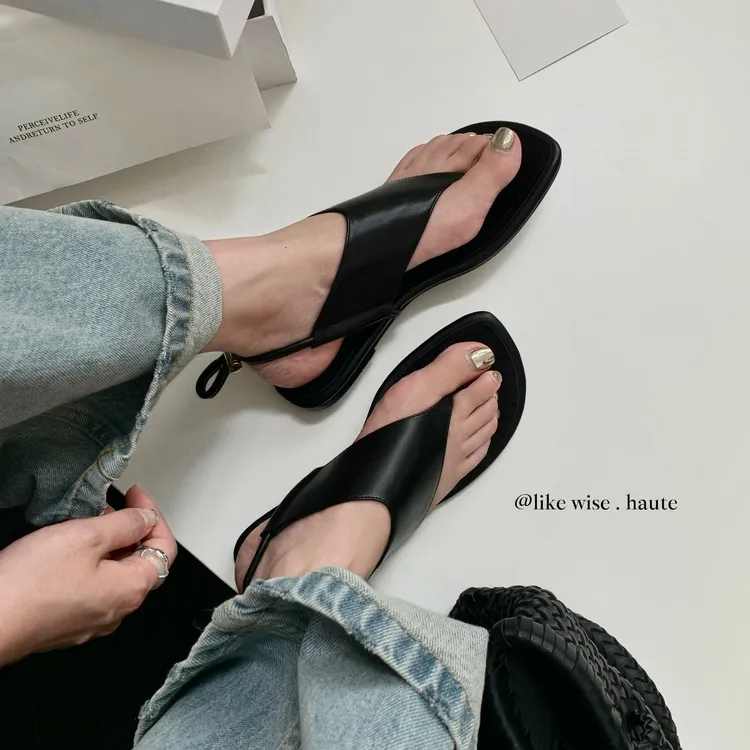 LIKE WISE HAUTE · 1.5CM平底夏季百搭休闲舒适罗马夹脚时尚凉鞋