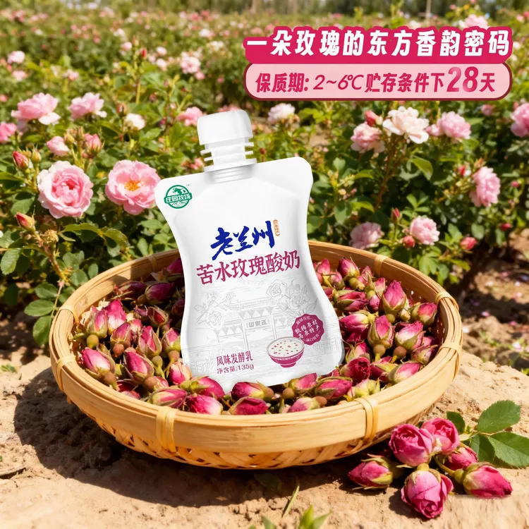 【庄园牧场】甘肃兰州特产低温酸奶苦水玫瑰酸奶营养美味