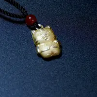 足银银制品 足银银制品  足银镀金小老虎吊坠