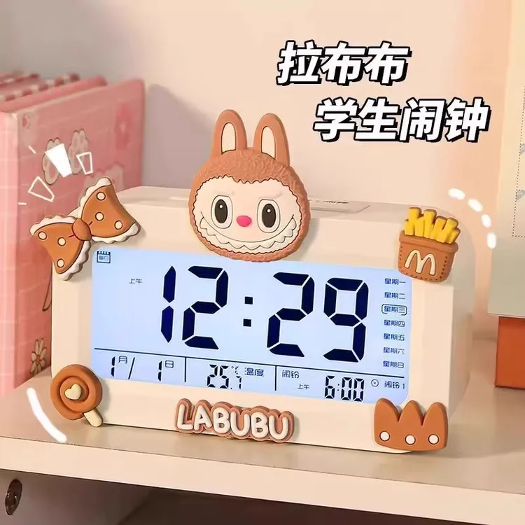 闹钟学生用迷你电子时钟新款学习工作表男女孩通用宿舍桌面计时钟