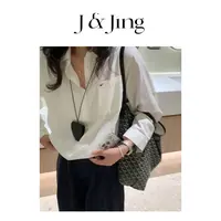 J&Jing-「小海鸥」-春款上新~飞鸟刺绣套头衬衣121