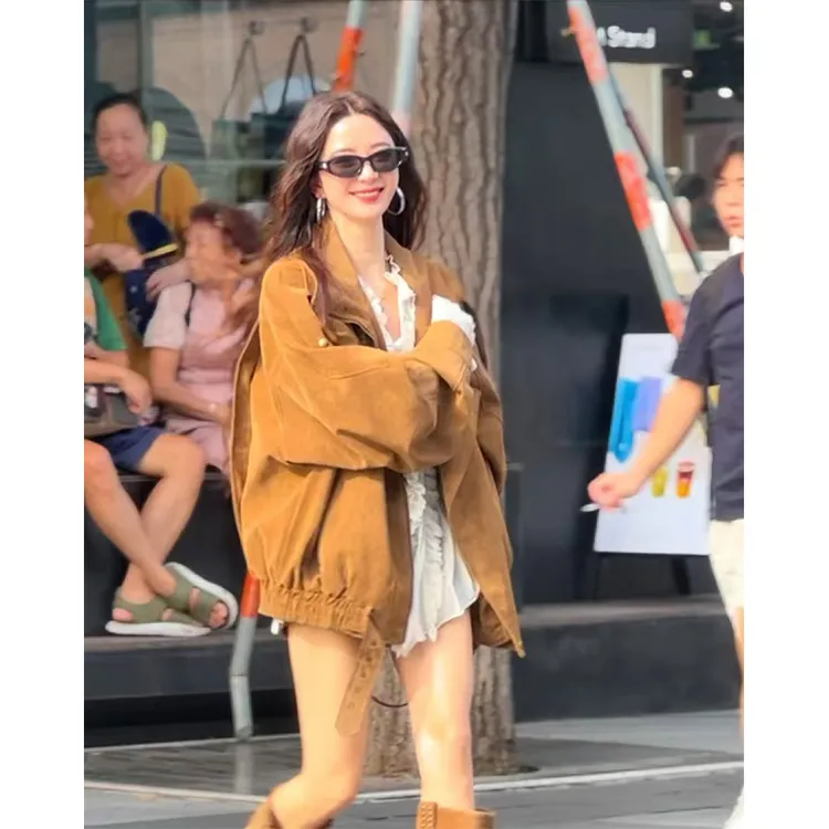 韩系气质高级感夹克短外套女2025秋季新款城市机能风百搭宽松上衣